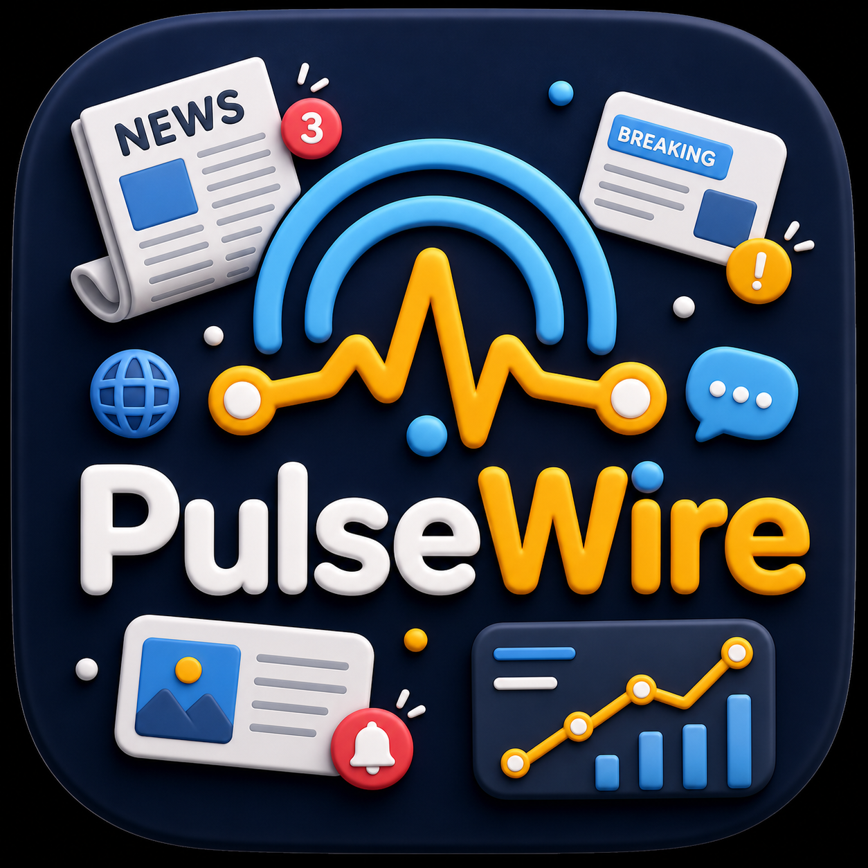 PulseWire news website project thumbnail