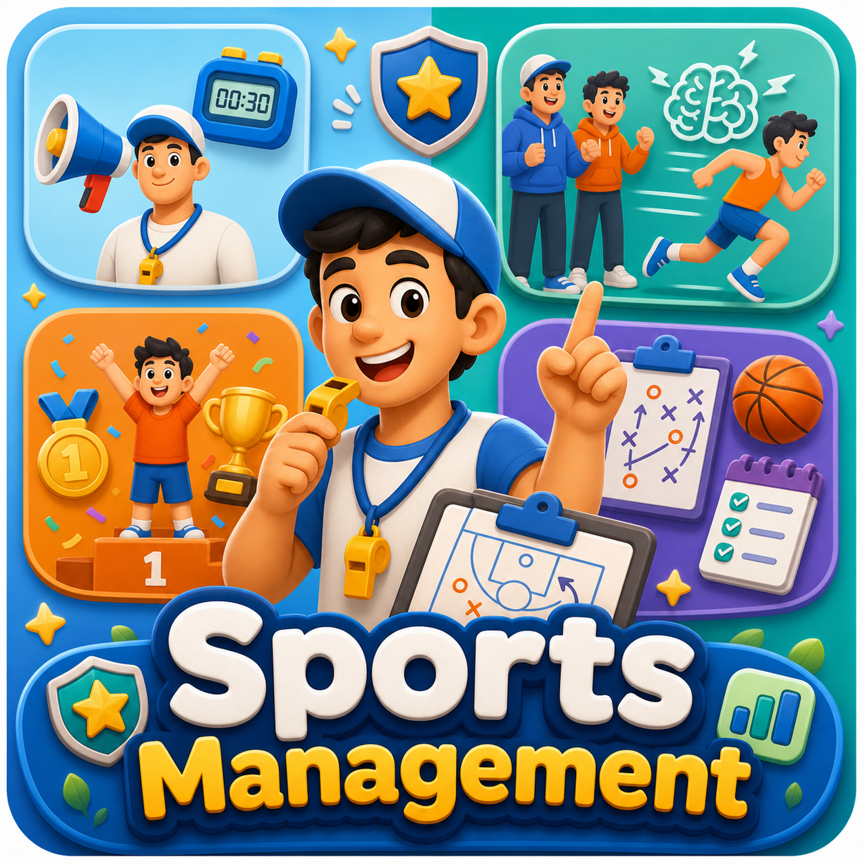 Sports Management Project cartoon thumbnail